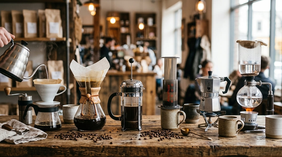 Métodos de extracción de café