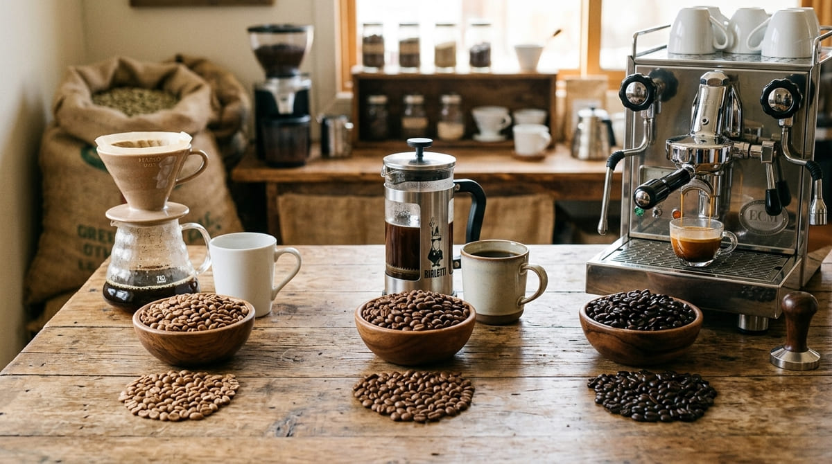 Tipos de tueste de café