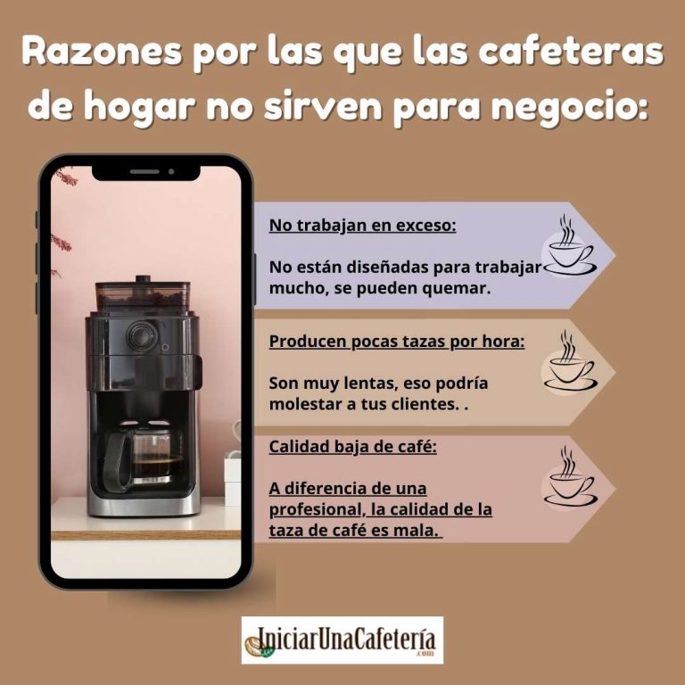 Razones por las que las cafeteras de hogar no sirven