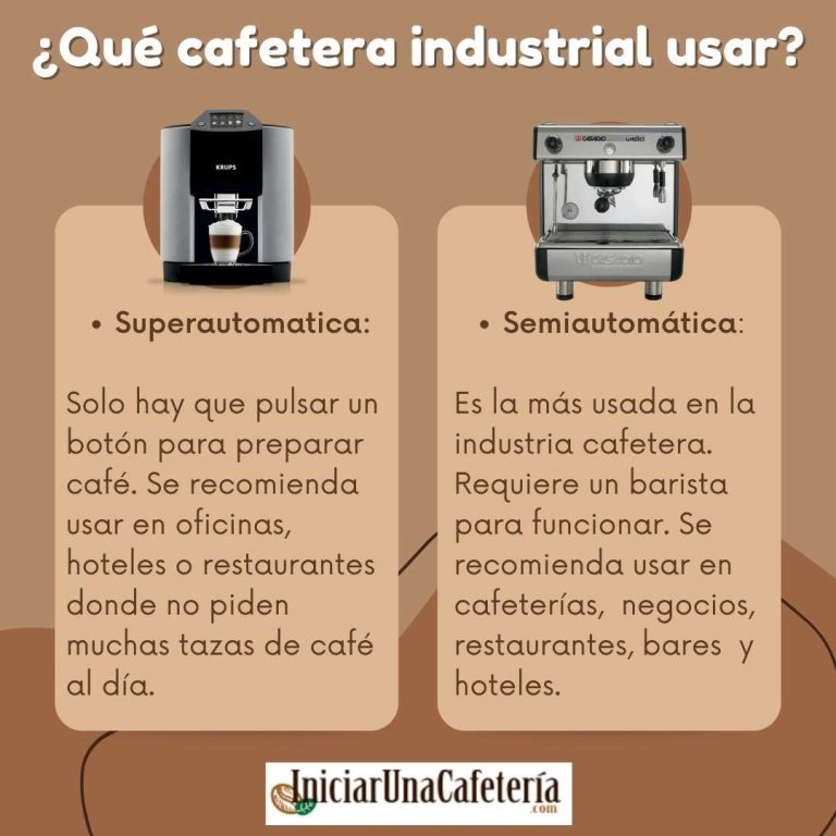¿Qué cafetera industrial usar ?