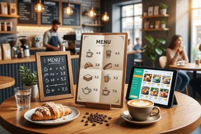 Menú de cafetería